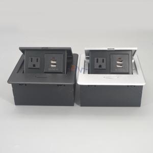 Hidden power socket office furniture pop up electrical USB power socket with US