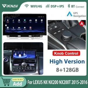 Wholesale Viknav Car Radio For LEXUS NX NX200 NX200T (2015 2016) 12.3 inch Touch Screen Carplay Car GPS Navigation Multimedia from china suppliers
