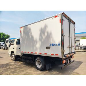 JMC Diesel Double Row Refrigerated Van Truck with EURO 5 Emission for Cold Chain