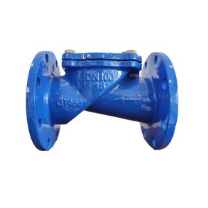 Ductile Iron Rubber Flapper Check Valve Flanged Swing Check Valve