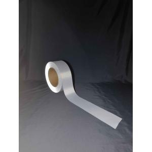 High Visibility Clear Sew On Clothes Polyester Reflective Fabrics 2925 Grey