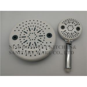 Wholesale chrome plating shower head hand shower set round overhead shower rain shower ABS material bathroom shower from china suppliers
