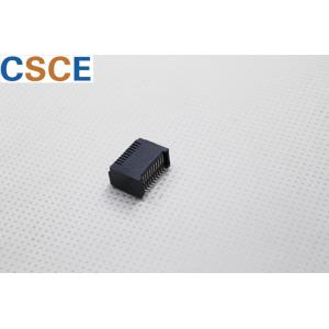 Black SFP Socket Fiber Optic SFP Connector Contacts Material Phosphor Bronze