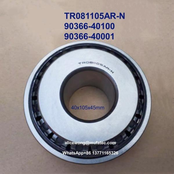 TR081105AR 90366-40100 90366-40001 Taper Roller Bearings 40x105x45mm Automobile