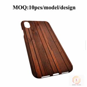 Customized Wood Printed Cell Phone Covers For IPhone X , 3D Sublimation Blank