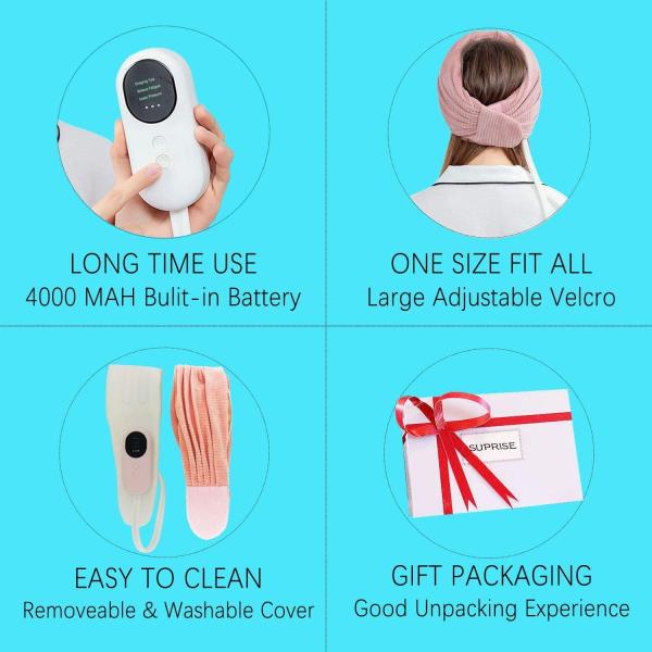 Air Pressure Electric Head Massager Headache Resolving 1200mAh