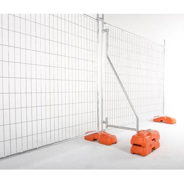 2.1x2.4m Removable Gi 60X150mm Temporary Steel Fencing