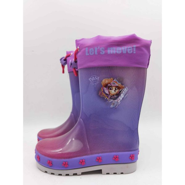 PVC Kids Character Rain Boots With Removable Lining Wellington Chelsea Style