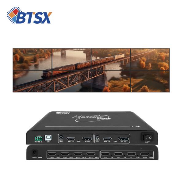 Quality 8K Ultra HD Multi-Screen Expander with 15360x1200P60 Resolution and HDMI 2.0/DP 1.2 Inputs for Video Wall Control for sale