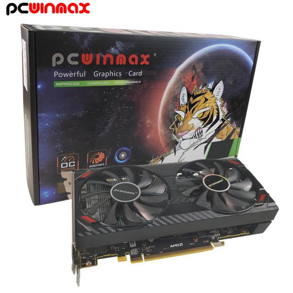 Quality PCWINMAX Radeon RX 5500 XT Graphics Card 8GB GDDR6 128bit HD 2XDP PCI Express 4.0X8 Dual Fan for sale
