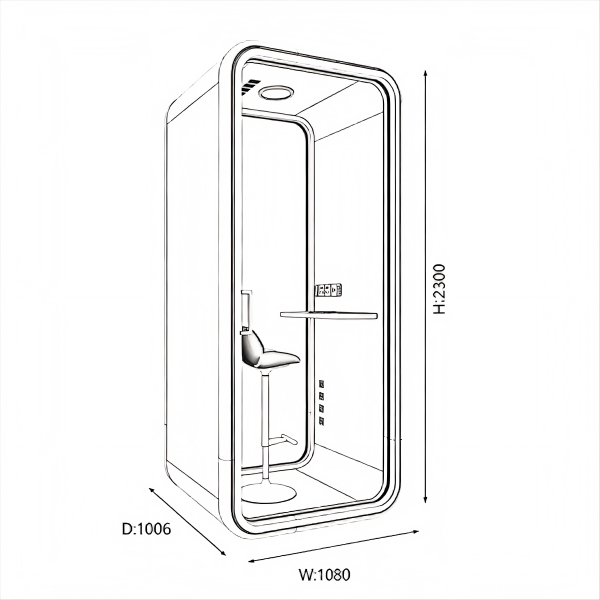 High Efficiency Modular Office Pods Customized Soundproof Office Pods