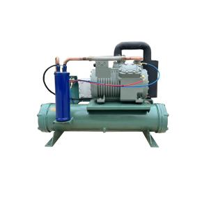 5HP Water Cooled Condensing Unit with Shell and Tube Seawater Condenser for Cold