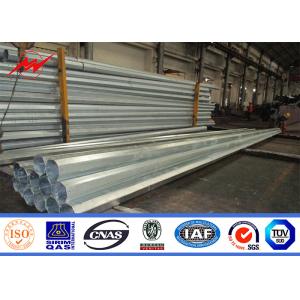 Distribution Transmission Line Poles 24m Earthquake Proof Electric Power Pole