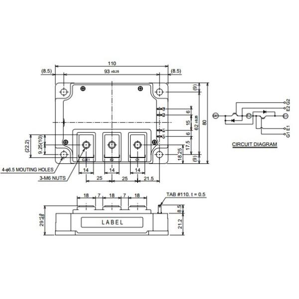 IGBT Power Module CM300DY-12NF HIGH POWER SWITCHING USE FUJITSU IGBT Power