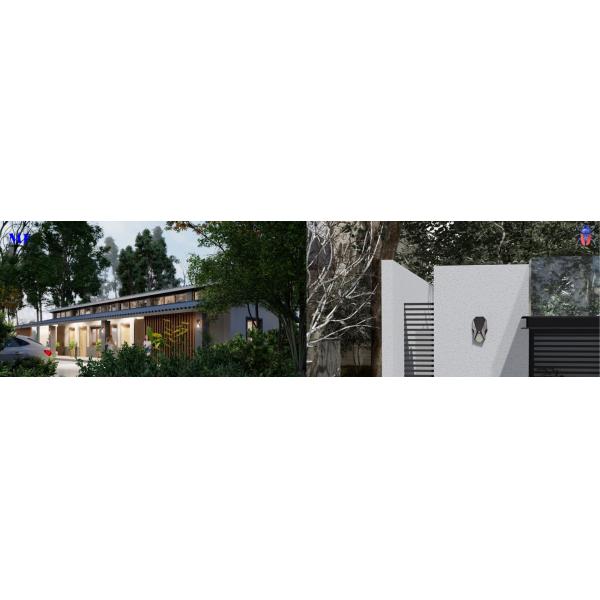 Waterproof Aluminum Ip65 Outdoor Solar Wall Lamp Led Wall Light With Pir Sensor For Villa Park R Garden