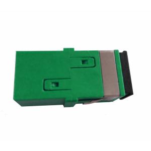 China Internal Shutter SC Fiber Optical Adapters With Clamp on sale