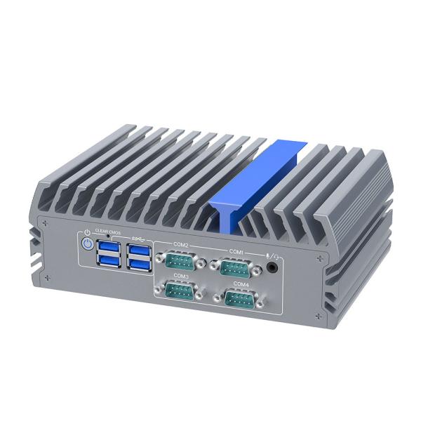 Quality Industrial Mini PC J6412 Dual Lan DDR4 Ram M.2 SSD Fanelss Mini Computer Watchdog for Pos System for sale