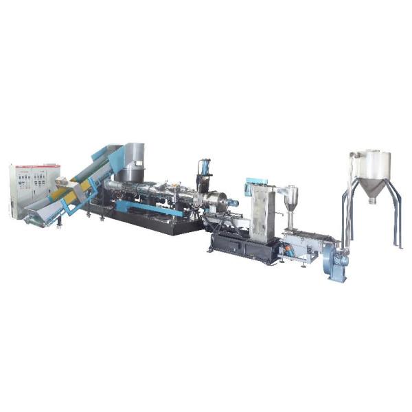 Customized PP PE Plastic Granulator Machine , Recycling Plant Machinery With Water Ring Cutter