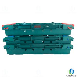 Lightweight 18L Plastic Fruit And Vegetable Crates / Stacking Plastic Crates