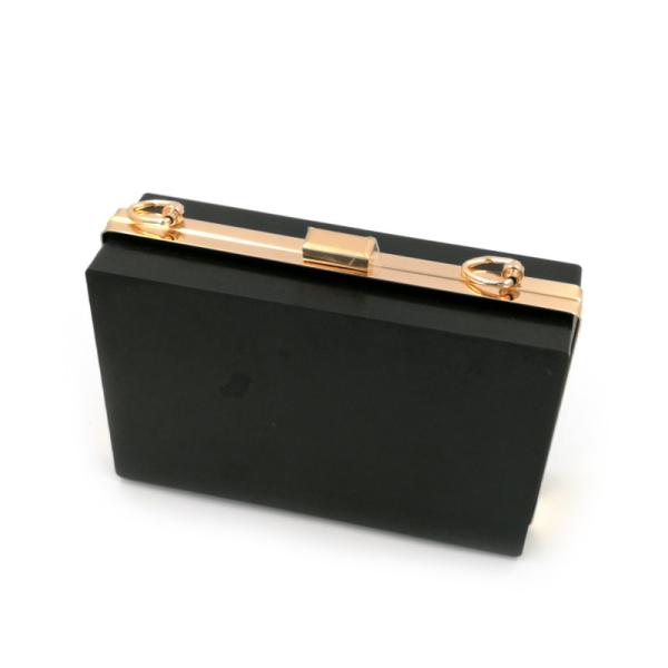 2019 New style 18*10.5 CM gold square shape metal clutch purse frame with