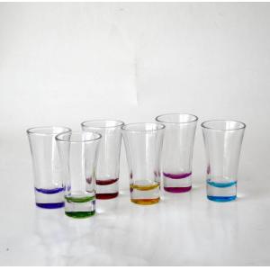 Wholesale Handpainted Rainbowl Bottom Crystal Shot Glasses For Pub from china suppliers