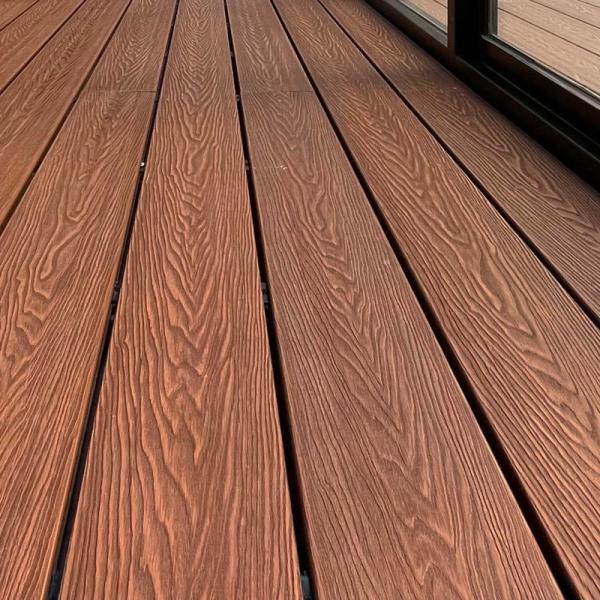 Quality Safety 3D Composite Decking Fire Resistant Composite Backyard Deck Board for sale
