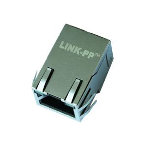 JGCA1T1004PPW-GY 1x1 Port 8P8C RJ45 Female Connector With POE++ LPJK6079AHNL