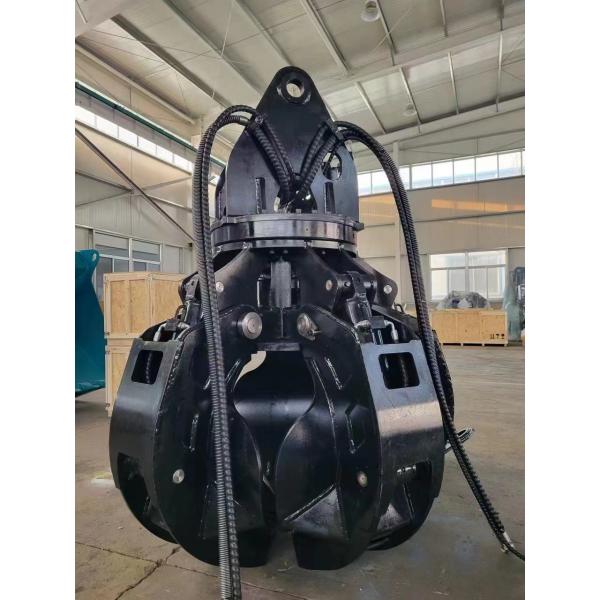 Hydraulic Rotary Orange Peel Grab 360 Degree Rotation For Garbage Scraps PC220