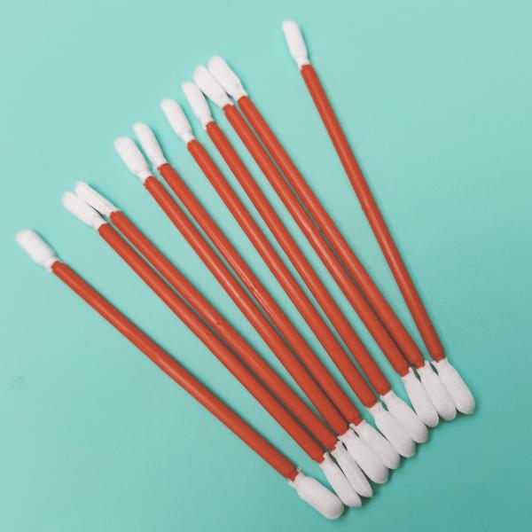 Lint Free Double Twisted Head Cleanroom Microfiber Detailing Swab Car Cleaning