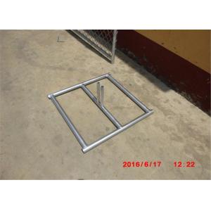 Chain Wire Temporary Fencing Mesh 2" x 2" 6ft x 10ft with a 1 3/8" pipes 16GA