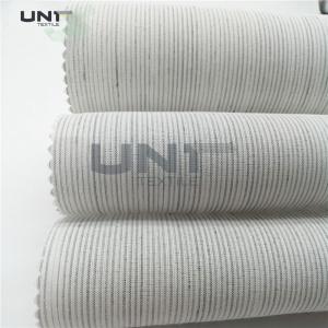 China Smooth Canvas Interlining For Tailoring Materials / Men Suits Fusible Interlining Fabric on sale