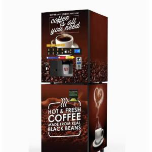 Self Service Food Orange Juice Vending Machine Coin Note Payment With Cooling