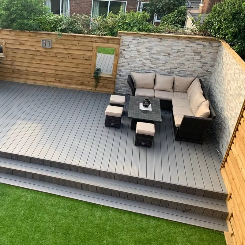 WPC Wall Panel Outdoor WPC Fluted Wall Panel Wood Plastic Composite