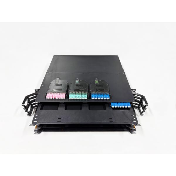 Quality High Density 2U 19 Inch  144 Core for MPO to LC MTP Unload Slide Fiber Optic Patch Panel MPO Rack Data Center Solution for sale