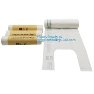 100% Biodegradable Pla Bin Bag/compostable Garbage Bag Rolls/cornstarched Bag,