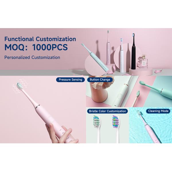Portable Sonic Toothbrush with 70 Days Runtime 25000VPM and 2 Brush Heads