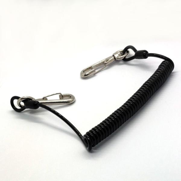 Quality Flexible Scaffolding Spring Loaded  Tool Lanyard with Loop and Hook for sale