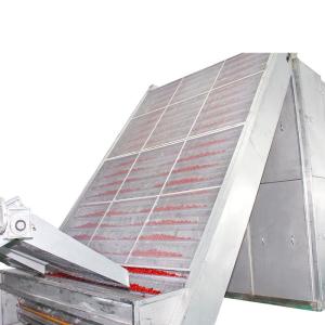 0.2 To 0.5mPa Steam Air Recycling Red Dates Mesh Belt Dryer Machine For Fruit