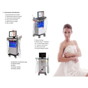 14 In 1 Hydra Oxygen Facial Machine 250VA Hydrafacial Cleaning Machine 100V -