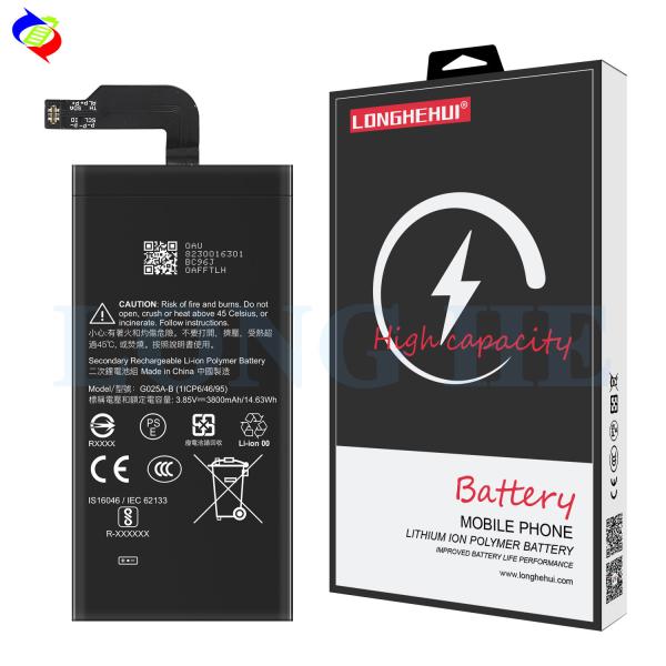 Stock G025A-B Rechargeable Li-ion Polymer Battery for Google Pixel 5 XL 3.85V