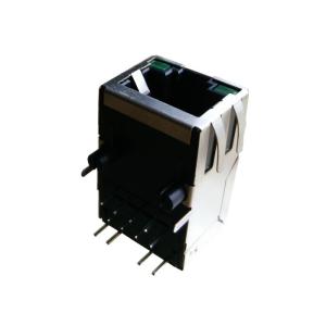 China XRJH-01D-4-E14-371-QUA Single Port Rj45 jack With Integrated Magnetics 10/100M on sale