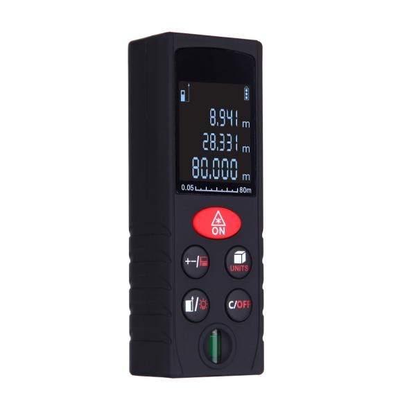 Quality Handheld 80m Digital Laser Distance Meter Rangefinder Measure Diastimeter Area Volume Pythagorean Theorem Tester Tool for sale