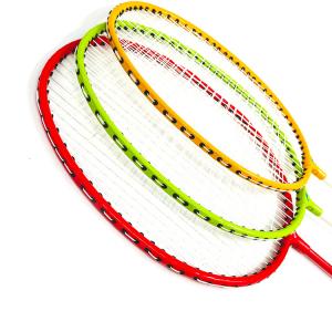 Wholesale Steel Alloy Carbon Fiber Badminton Racket Iron Racquet With Bag Junior from china suppliers