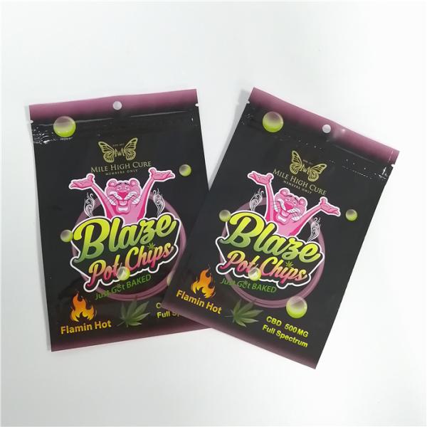 Gummies Weed 90micron Foil Laminated Packaging Bag CMYK