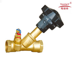 yomtey brass on-off control balancing vavle