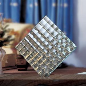 Square Tempered Patterned Glass Customized For Window Furniture