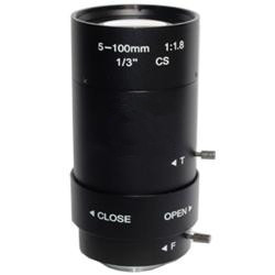 New 5-100mm CS F1.8 Lens 1/3" Varifocal zoom Manual Iris zoom lens for Security