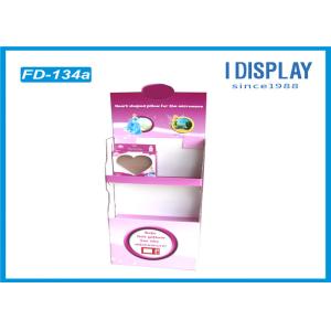Wholesale Pink Foldable Trade Show Cardboard Pop Up Displays With 2 Tiers from china suppliers