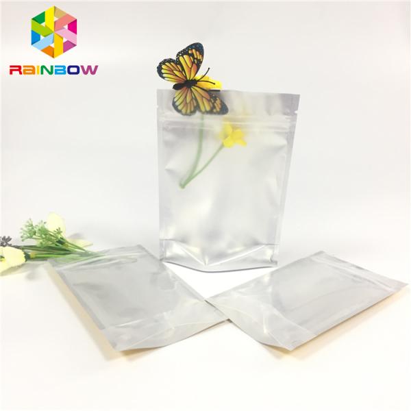 Clear Front Doypack Foil Pouch Packaging Mylar Zip Lock Bag Cosmetic Sample Sachet