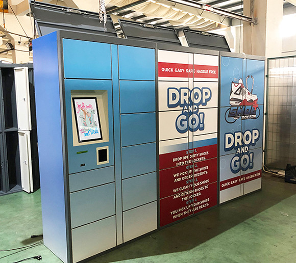Wholesale Smart 24 Hours Laundry Shoe Washing Lockers With Customization Software from china suppliers